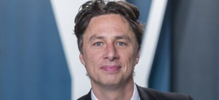 Zach Braff at Vanity Fair Oscar Party