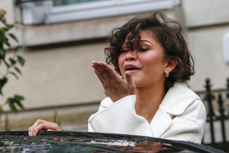 Zendaya leaving her hotel in Paris