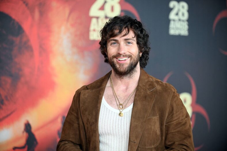 Aaron Taylor-Johnson at the Photocall of the movie '28 Years Later' in Madrid