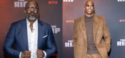 Photo collage of Shannon Sharpe and Chad Johnson