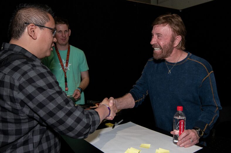 Chuck Norris at Supernova in Sydney