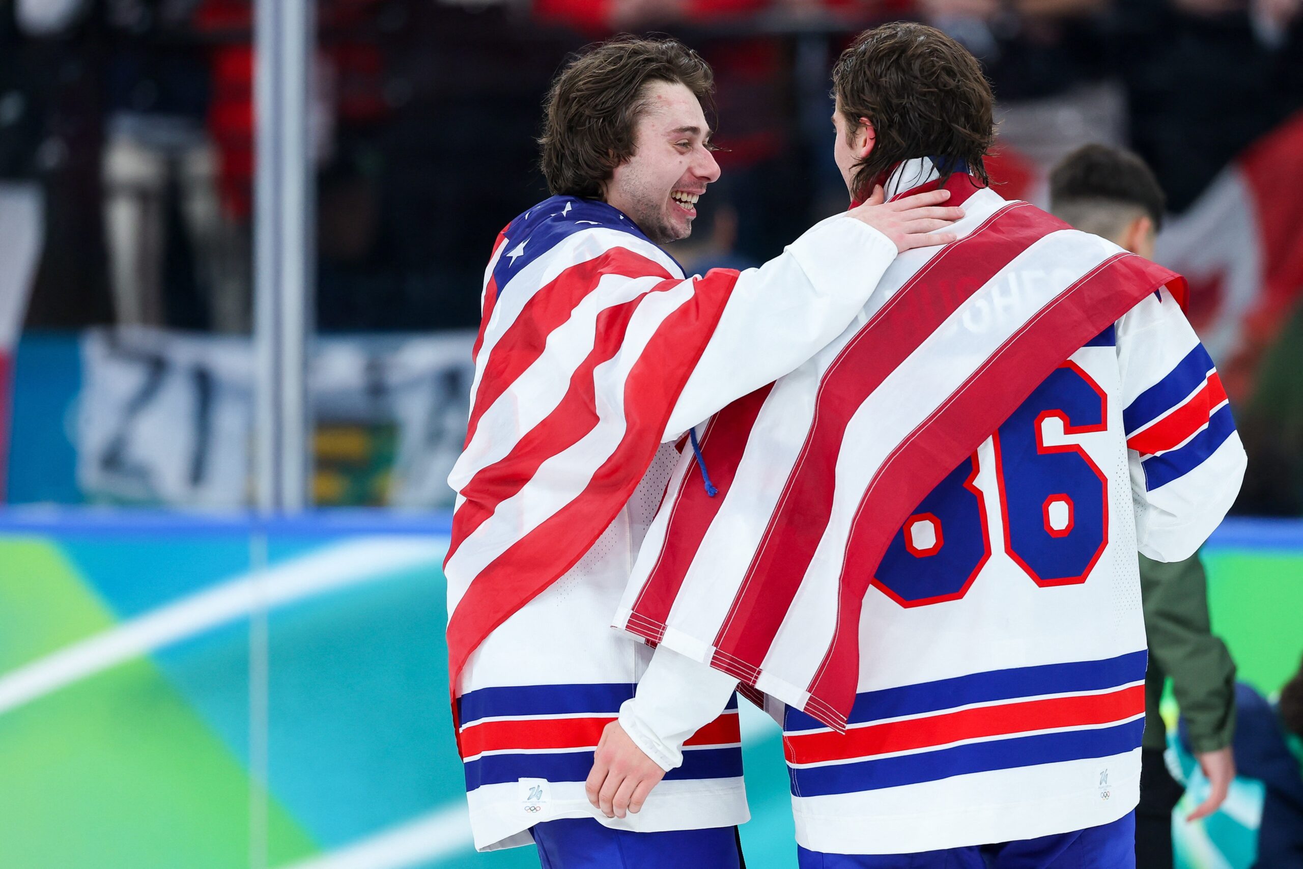 Quinn and Jack Hughes at 2026 olympics