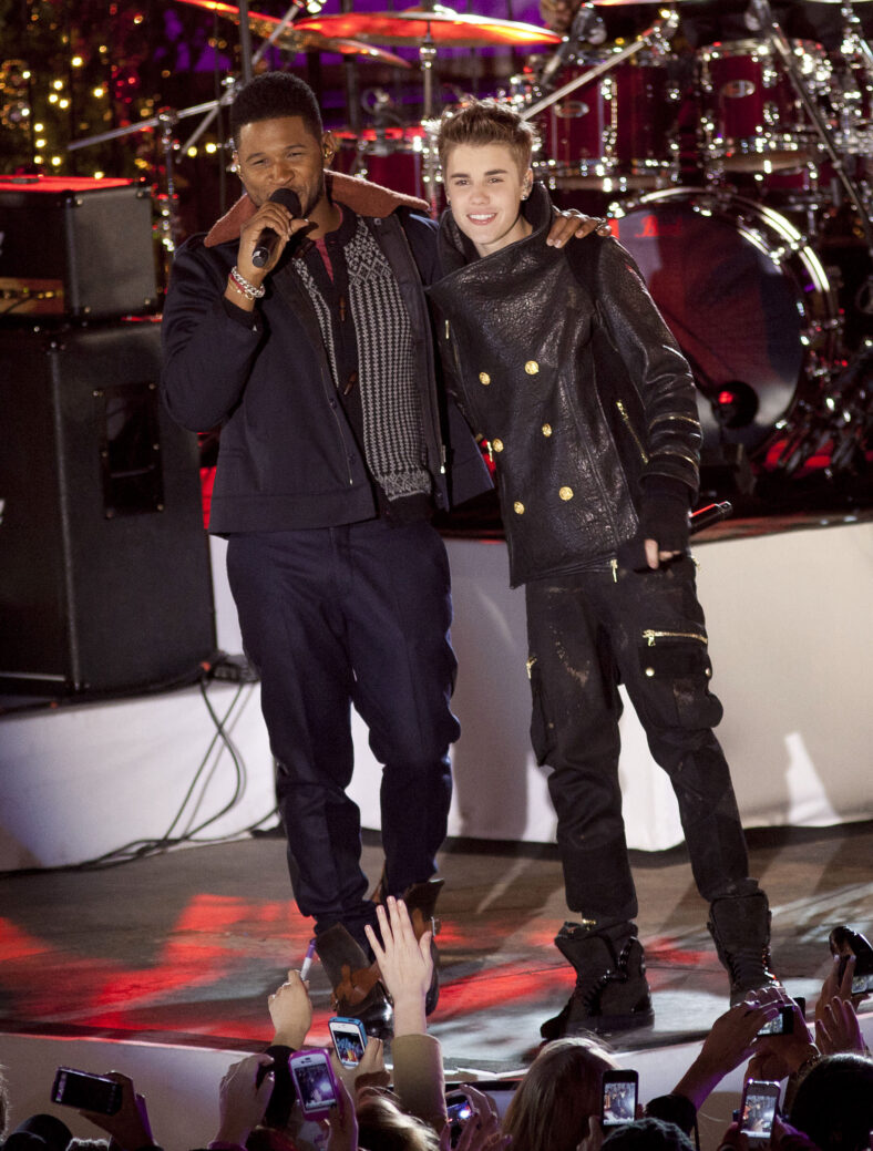 Usher and Justin Bieber