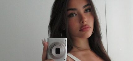 Madison Beer selfie with camera