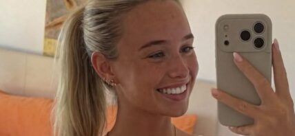 Madison Morgan takes mirror selfie