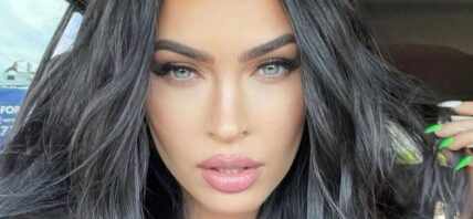 Megan Fox selfie in car