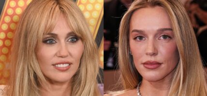 Miley Cyrus (left) Alex Cooper (right)