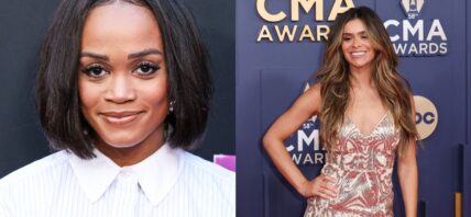 Photo collage of Taylor Frankie Paul and Rachel Lindsay.