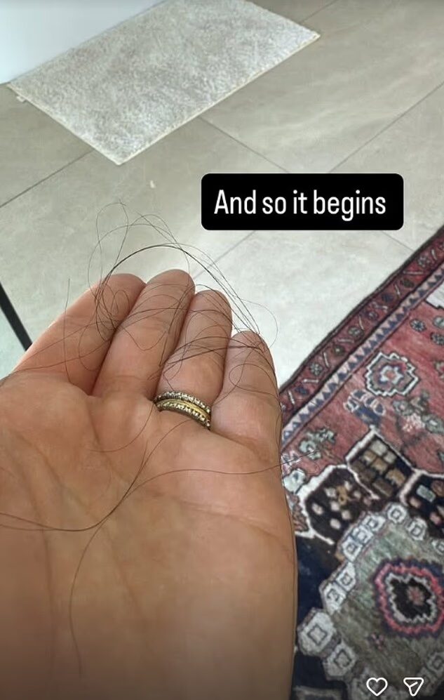 Vanessa Hudgens holding her hair