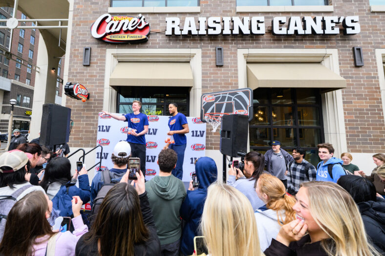 Nimari Burnett and Charlie May at Raising Cane’s