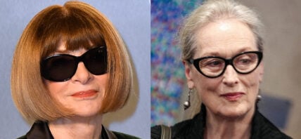 A photo collage of Anna Wintour and Meryl Streep