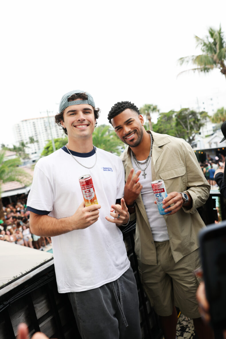 Nicolas Vansteenberghe, Jeremiah Brown Smirnoff Ice Icy Island Takeover - Fort Lauderdale