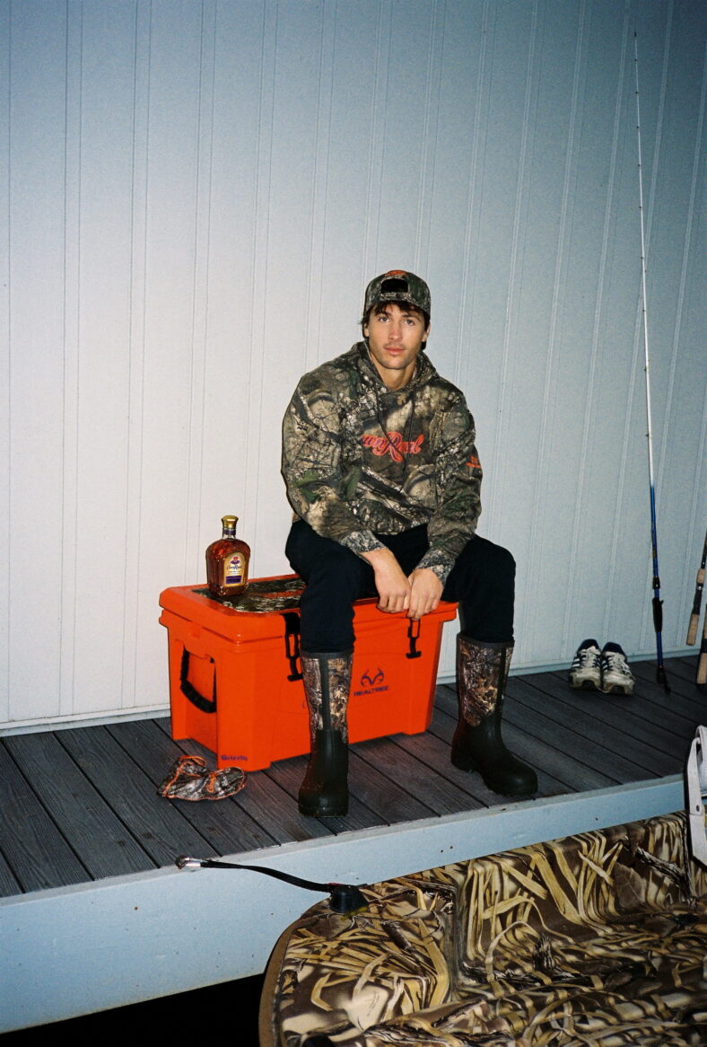 Rob Rausch wearing Crown Royal Realtree Camo Capsule Collection