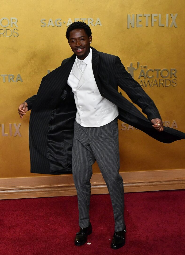 Damson Idris laughing 