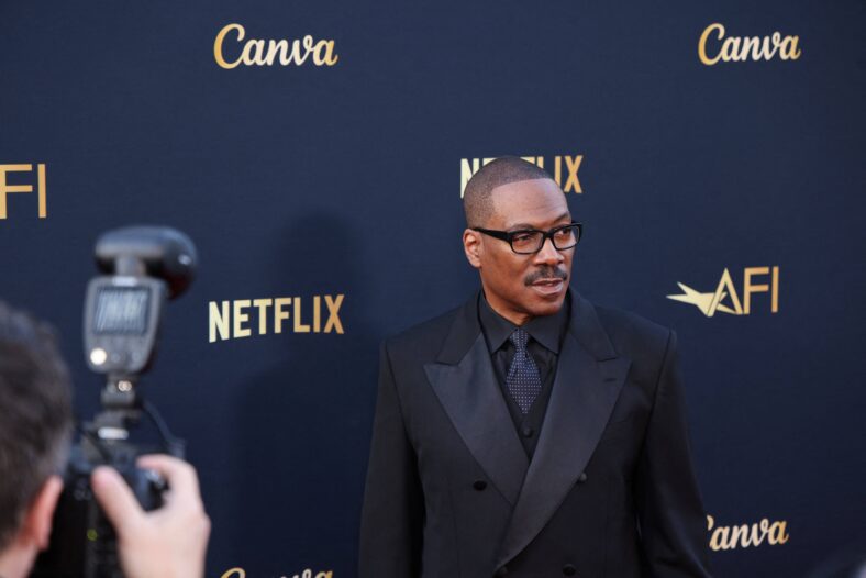 Eddie Murphy on the red carpet