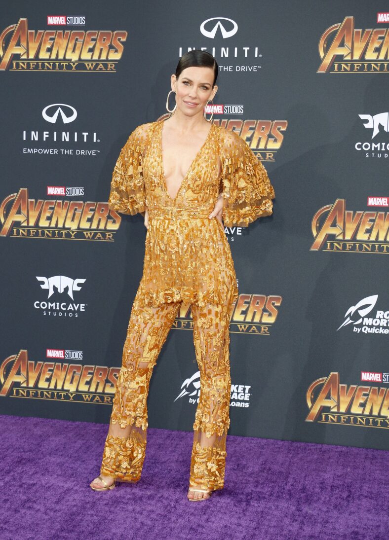 Evangeline Lilly at the World premiere of Disney and Marvel's 'Avengers: Infinity War'