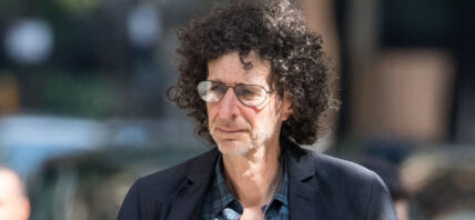 Howard Stern comes home after a day at work