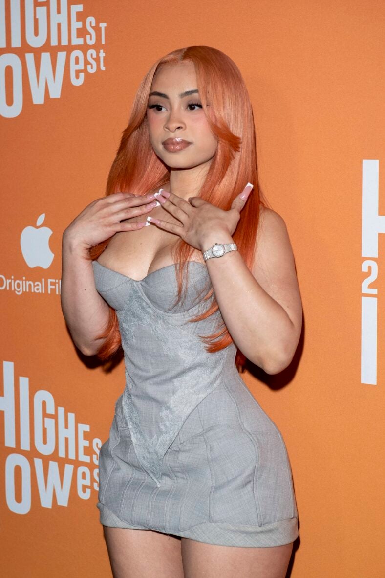 Ice Spice attends ''Highest 2 Lowest'' New York Premiere In New York, USA
