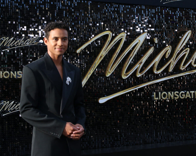 Jaafar Jackson on the red carpet