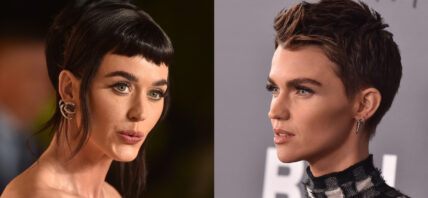 A photo collage of Katy Perry and Ruby Rose