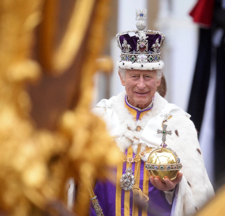 King Charles at his coronation