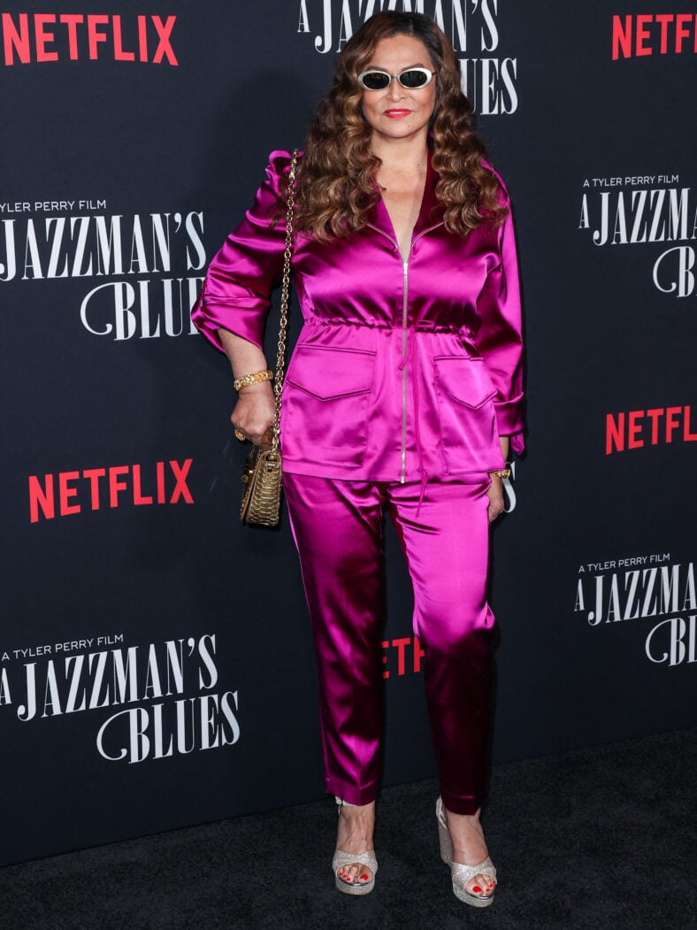 Tina Knowles on the red carpet