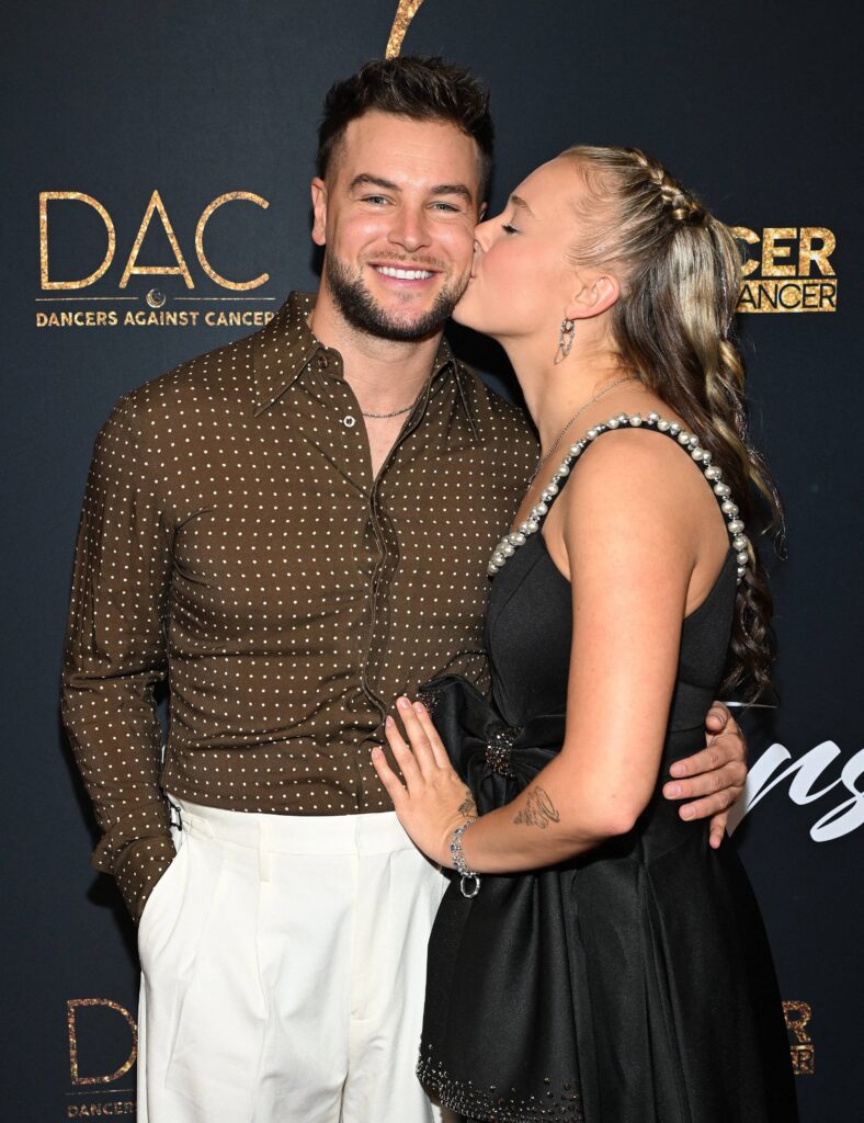 Chris Hughes and JoJo Siwa