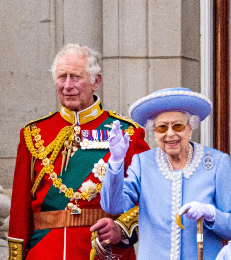 Queen Elizabeth and King Charles