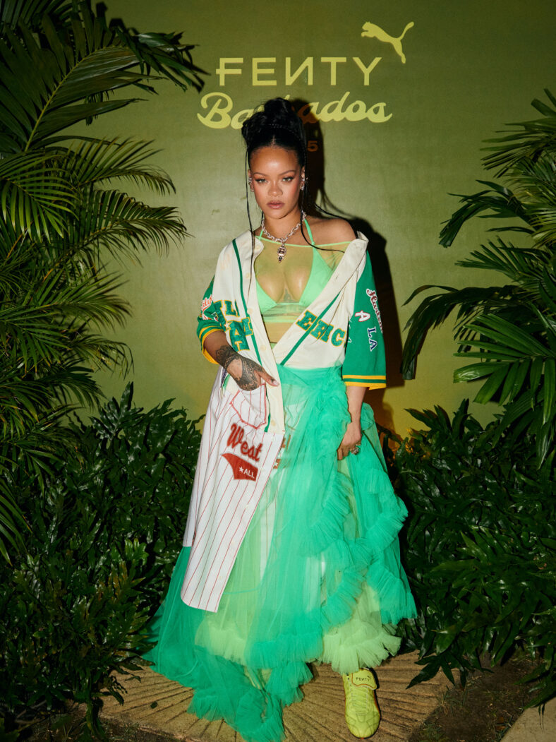 Rihanna at a Fenty x Puma party in Barbados