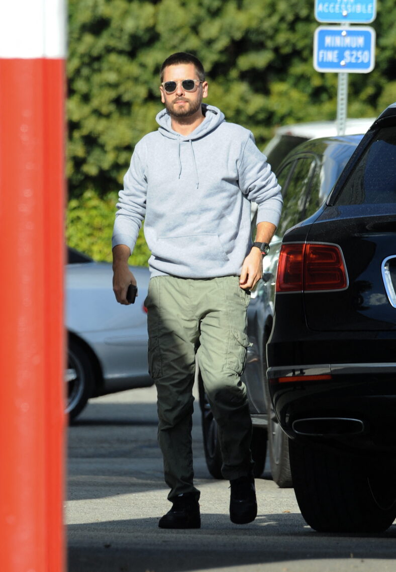 Scott Disick arriving at the "Keeping Up With The Kardashians" show