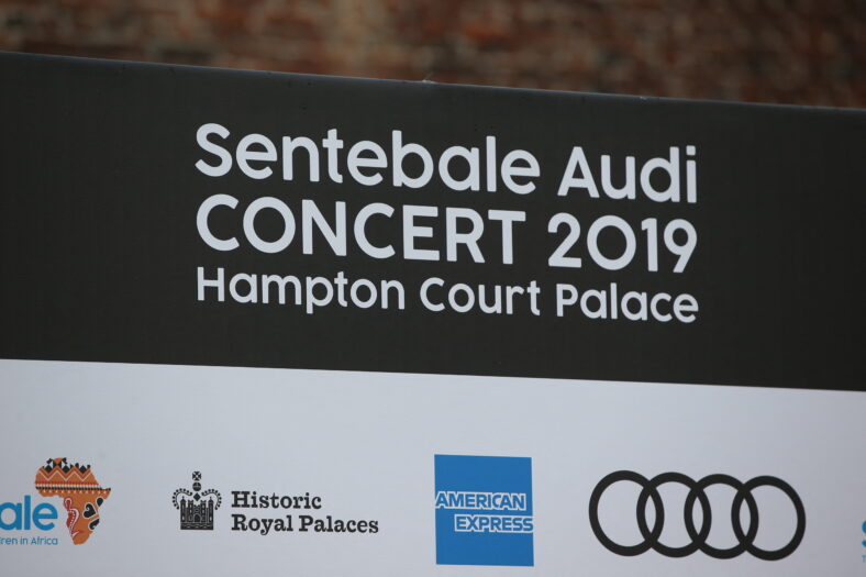 Branding banner at Sentebale event