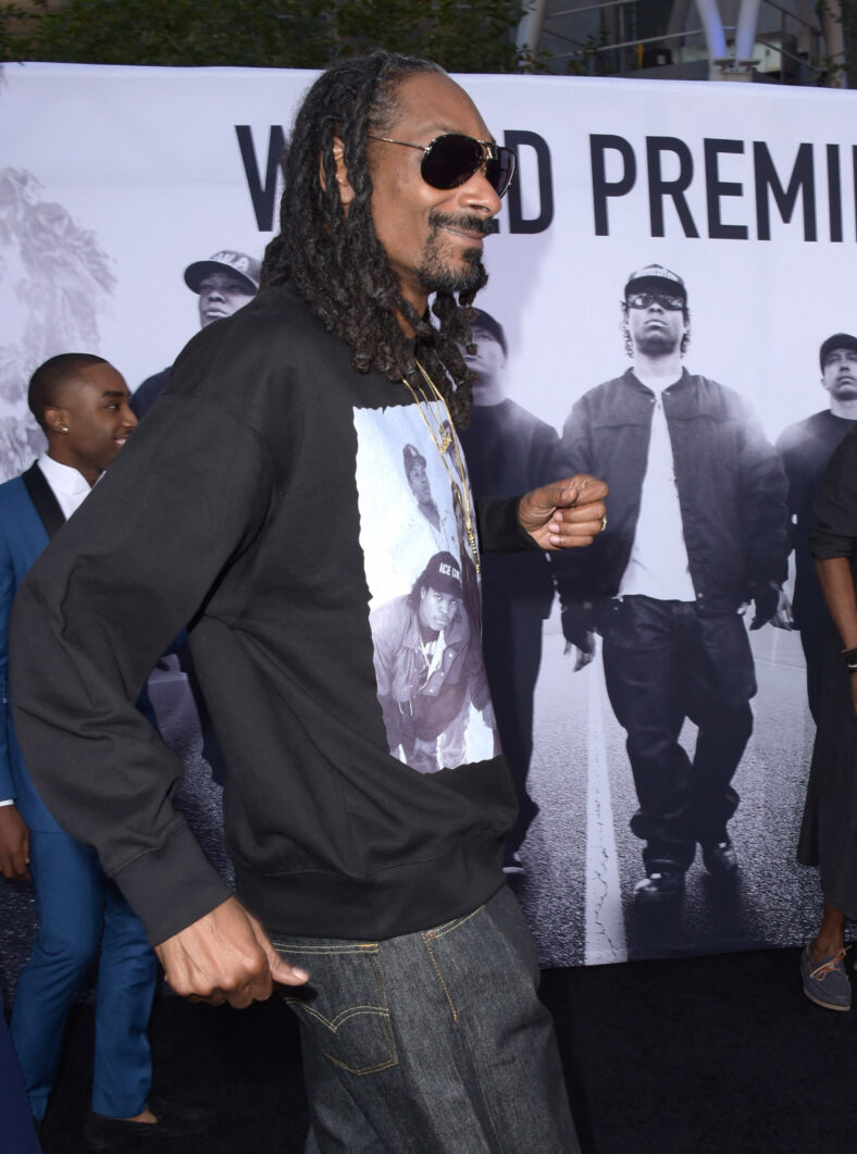 Snoop Dogg at the "Straight Outta Compton" premiere