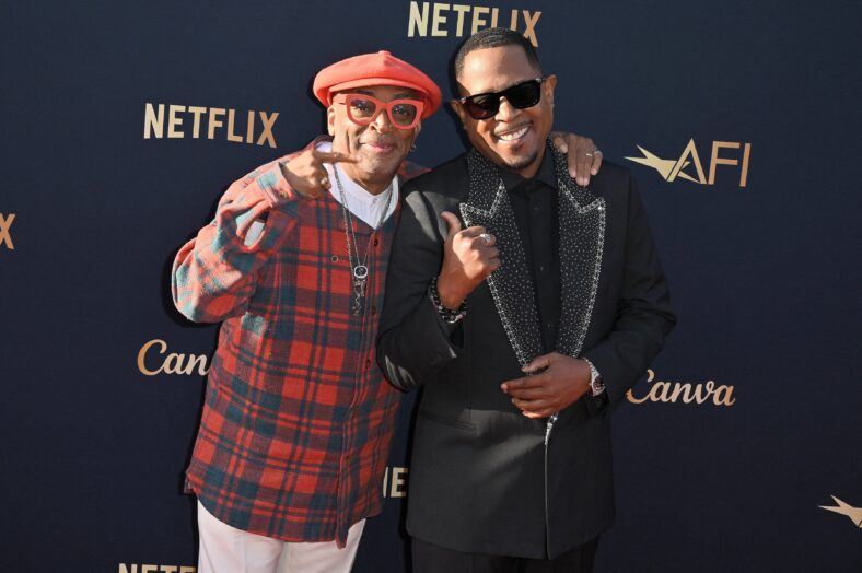 Spike Lee and Martin Lawrence at the 51st AFI Life Achievement Awards