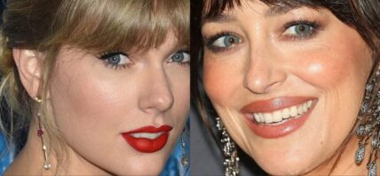 Taylor Swift and Dakota Johnson collage
