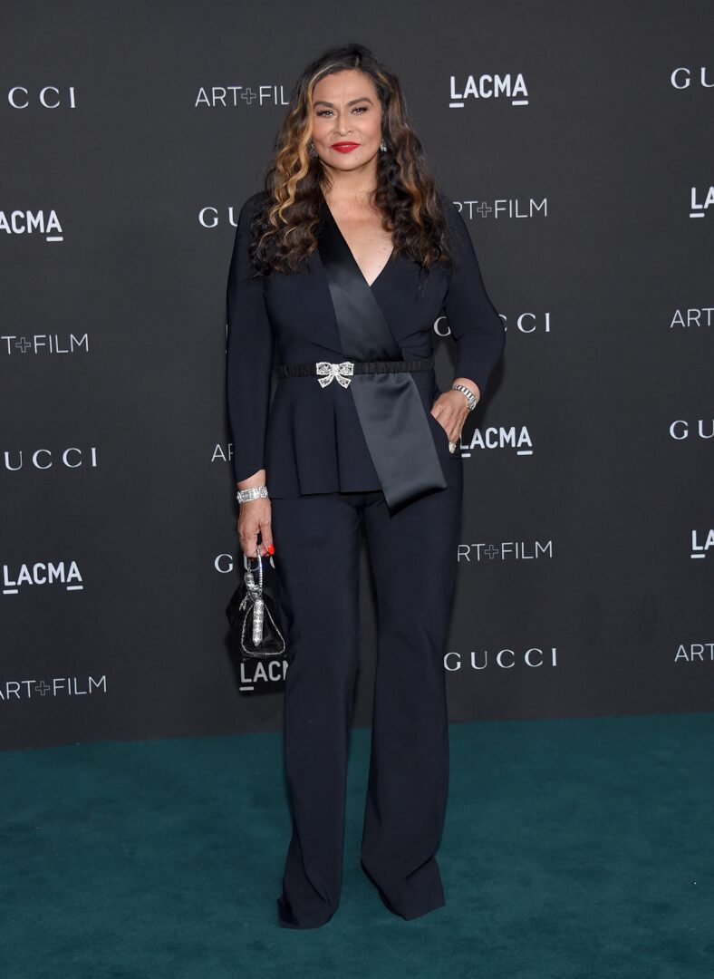 Tina Knowles on the red carpet