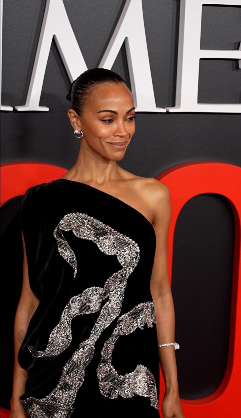 Zoe Saldana on red carpet 