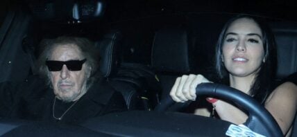 Al Pacino and Noor Alfallah on date night at the Chateau Marmont