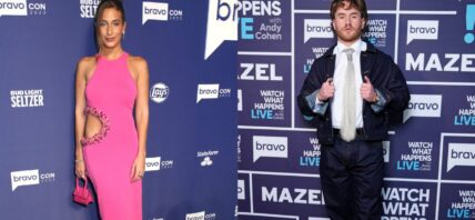 Photo collage of West Wilson and Amanda Batula.