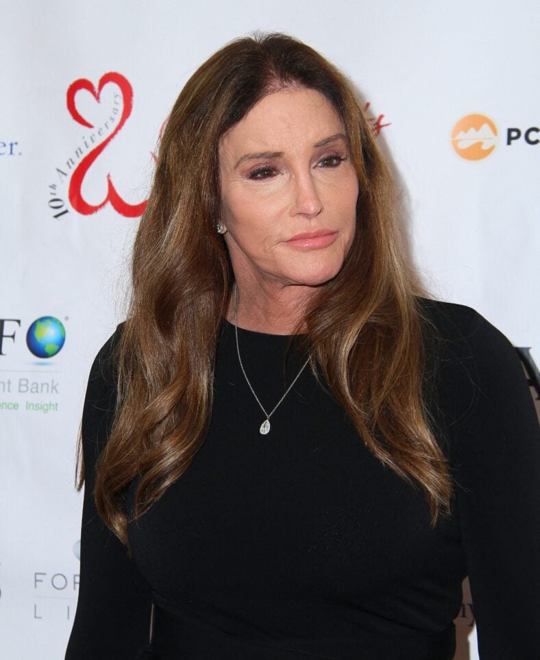 Caitlyn Jenner posing on the red carpet.