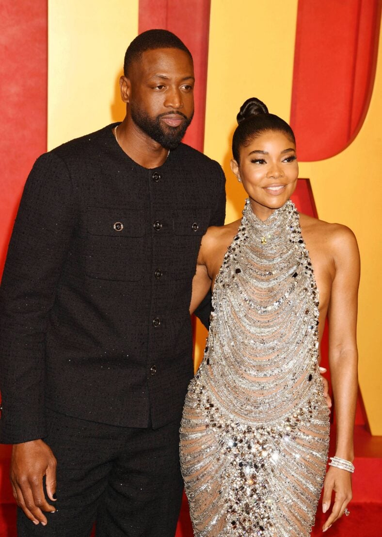 Gabrielle Union and Dwayne Wade at 2024 Vanity Fair Oscar Party Hosted By Radhika Jones