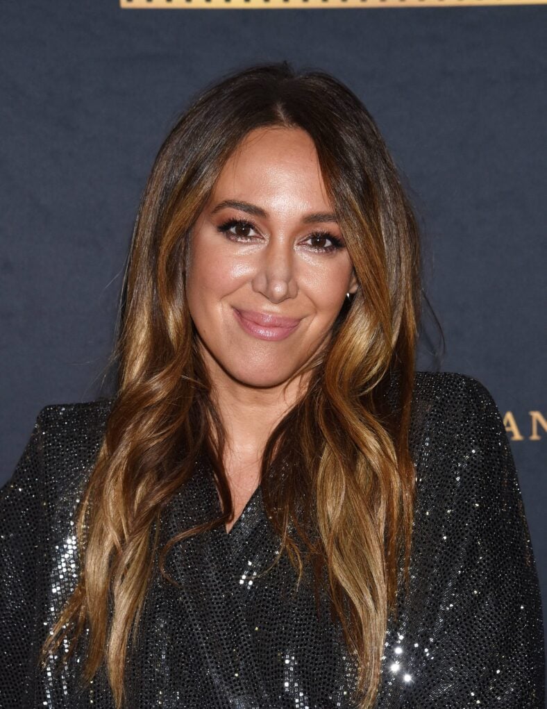 Haylie Duff posing on the red carpet. 