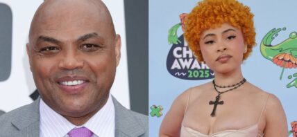 Photo collage of Ice Spice and Charles Barkley