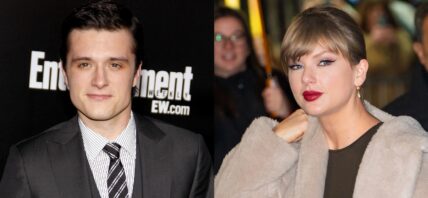A side-by-side collage of Josh Hutcherson and Taylor Swift