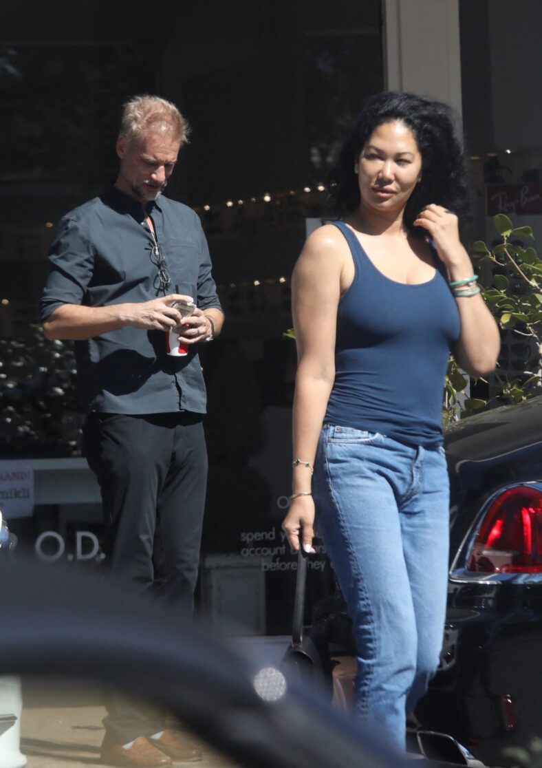 Kimora Lee and husband Tim Liessner seen after lunch