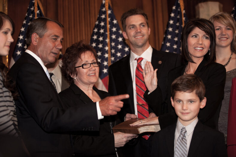 Kristi Noem and Bryon Noem