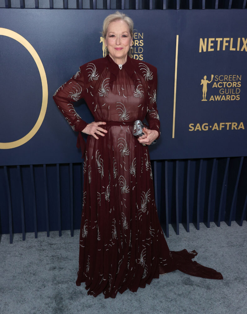 Meryl Streep at The 30th Annual Screen Actors Guild Awards in Los Angeles