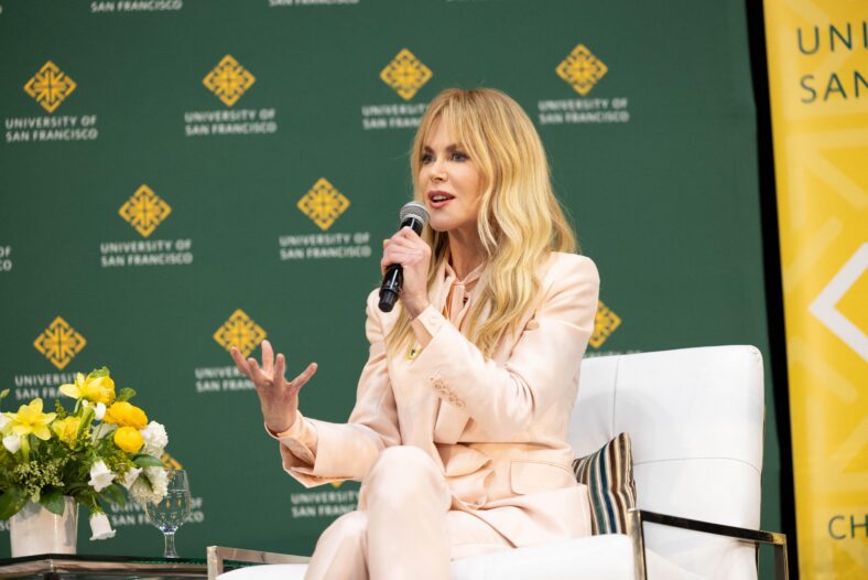 Nicole Kidman speaks at the University of San Franciscos Silk Speaker Series on April 11
