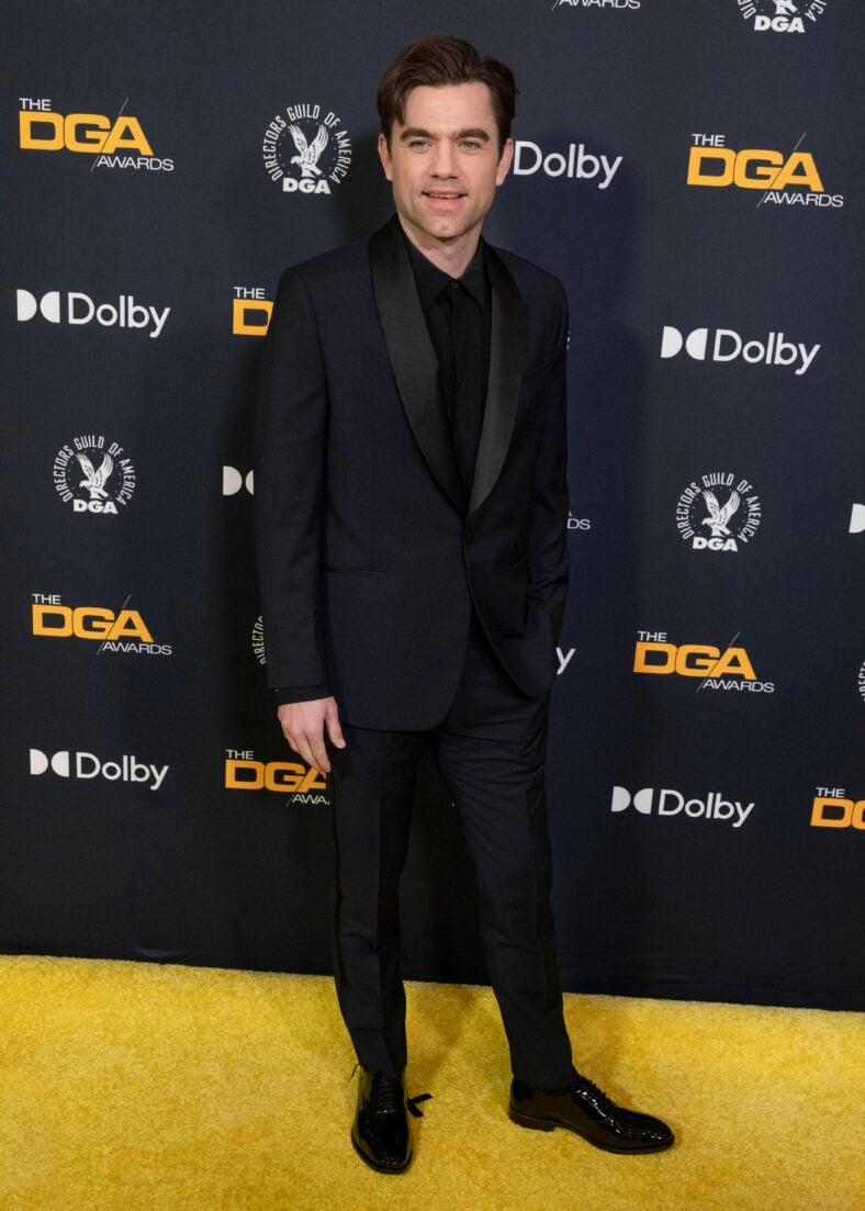 Patrick Ball, The Pitt, posing on the red carpet. 