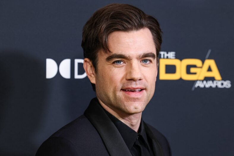 Patrick Ball, The Pitt, posing on the red carpet. 