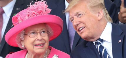 Queen Elizabeth and Donald Trump